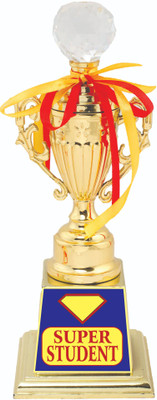 AARK INDIA Student Annual Day Institute Anniversary/Function Gift
:1Stplace:Trophy:Award (PC001390) Trophy(10.5 Inch)