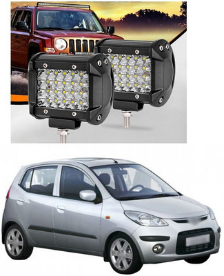 XZRTZ LED 2Pcs 4 Inch 204W Quad Row LED Light Bar Off Road LED Cubes Work Light Spot Flood Combo Driving Fog Lights C173 Headlight Car, Motorbike LED for Hyundai (12 V, 54 W)(i10, Pack of 2)