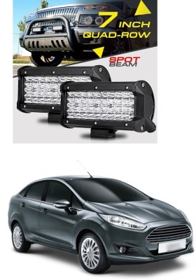 PECUNIA LED 40 Work Light Bar Offroad 7 Inch 120 Watt Led Driving Light Motorcycle Auto Lamp 12V 24V DRL Led S26 Headlight Car, Motorbike LED for Ford (12 V, 60 W)(Fiesta, Pack of 2)