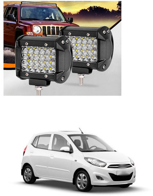 XZRTZ LED 2Pcs 4 Inch 204W Quad Row LED Light Bar Off Road LED Cubes Work Light Spot Flood Combo Driving Fog Lights C167 Headlight Car, Motorbike LED for Hyundai (12 V, 54 W)(i10, Pack of 2)