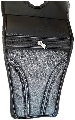 Baby Shelf Stylish Black (Thick Flop) Tank cover 032 Strap Hero Glamour Bike Tank Cover(4 L)