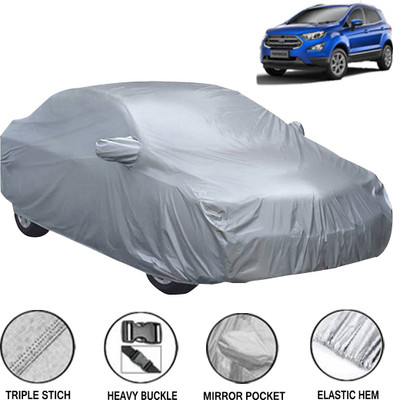 Acto Car Cover For Ford Ecosport (With Mirror Pockets)(Silver, For 2010 Models)