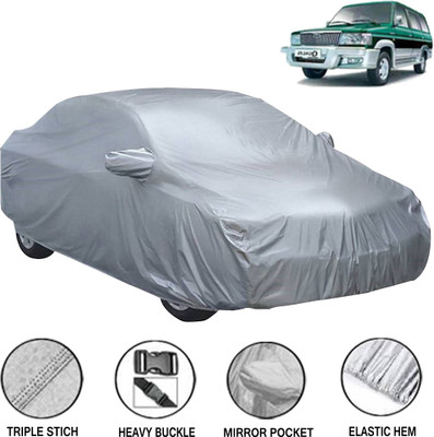 Acto Car Cover For Toyota Qualis (With Mirror Pockets)(Silver, For 2010 Models)