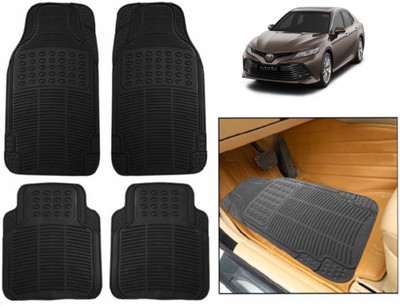 CARMART Rubber Standard Mat For  Universal For Car(Black)