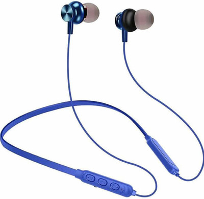 AUDONIC Premium Quality Wireless Hp17 Bluetooth Headphones k Magnetic Neckband Sports Earbuds With Mic For All Smartphones Bluetooth Headset(Multicolor, In the Ear)