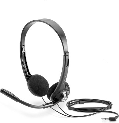 HP Boom Mic Headset 150 Wired Headset(Black, On the Ear)