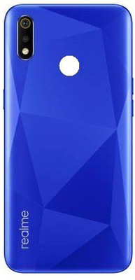 Sandreezz Realme 3i (with Proper Logo) Back Panel(Blue)