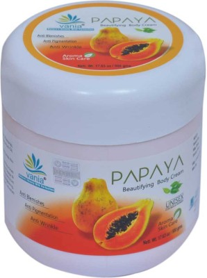 Vania Papaya Beautifying Body Cream 500 Gm(500 g)