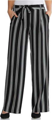 INFISPACE Flared Women Black Trousers