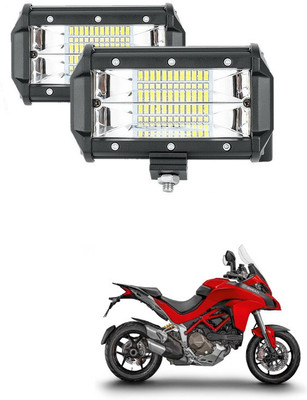 XZRTZ 5Inch 72W LED Light Bar Spot Beam 10800LLM Offroad Fog Lights LED Driving Work Lamp C288 Headlight Car, Motorbike LED for Ducati (12 V, 72 W)(Universal For Bike, Pack of 2)