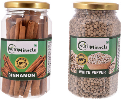 NUTRI MIRACLE cinnamon 100gm white pepper 350gm(2 x 225 g)