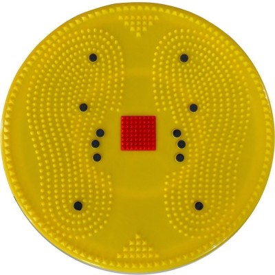 YKID MASSAGER92 Big Disc Tummy Trimmer Twister Power Mat Massager(Yellow)