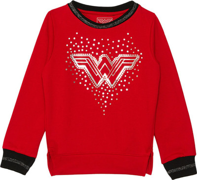 kidsville Full Sleeve Graphic Print Girls Sweatshirt