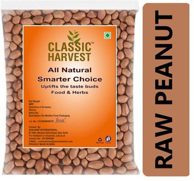 Classic Harvest Organic Red Raw Peanut (Whole)(500 g)