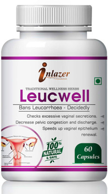 inlazer Leucewell Natural Capsule To Helps In Maintaining Urino Genital Tract In Female(60 Capsules)