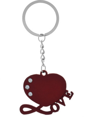 GCT Red Heart Cupid Arrow I Love You Valentine's Day Special (Design-2) Metal Keychain for Car Bike Men Women Keyring Key Chain