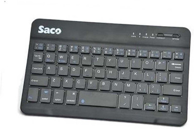 Saco Slim Bluetooth Keyboard for G2 D802T Bluetooth Multi-device Keyboard(Black)