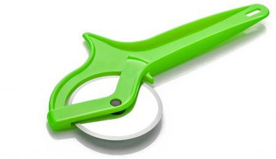 ShoppoStreet Pizza/Sandwich/Burger Cutter Stainless Steel Wheel Blade with Plastic Finger Safe Handle Professional Pizza Cutter Rolling Pizza Cutter(Stainless Steel)