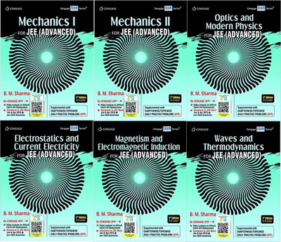Cengage Mechanics I, Mechanics II, Electrostatics And Current Electricity, Magnetism And Electromagnetic Induction, Optics And Modern Physics, Waves And Thermodynamics For JEE (Advanced) (Physics 6 Books Set)(Paperback, B. M. Sharma)