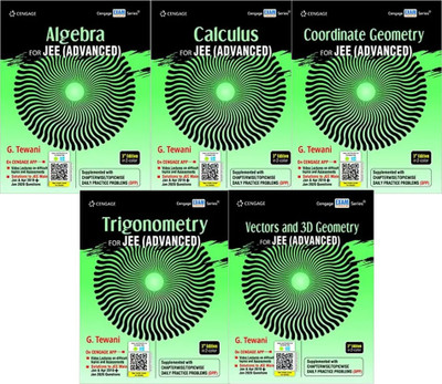 Cengage Algebra, Calculus, Coordinate Geometry, Trigonometry, Vectors And 3D Geometry For JEE (Advanced) (Mathematics 5 Books Set)(Paperback, G. Tewani)