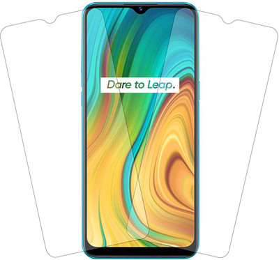 TINGTONG Tempered Glass Guard for Realme C3(Pack of 2)