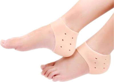 Surbhi Enterprise half silicone gel anti crack heel Heel Support(Beige)