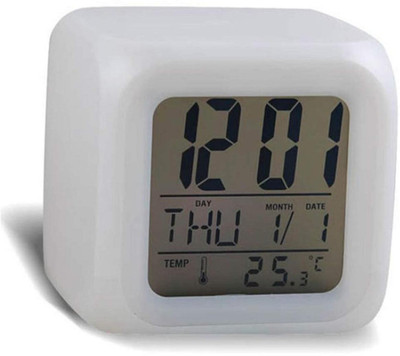MD IMPEX Digital White Clock
