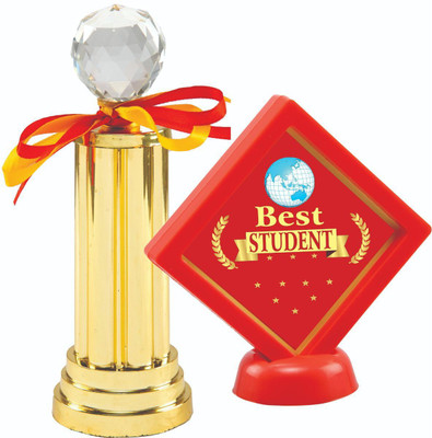 AARK INDIA Student Annual Day Institute Anniversary/Function Gift:1Stplace:Trophy:Award Combo Set (PC001435) Trophy(7 Inch)