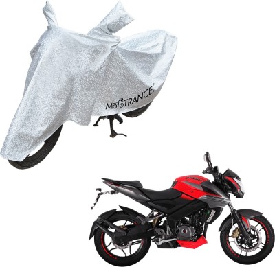 MOTOTRANCE Two Wheeler Cover for Bajaj(Pulsar 220 DTS-i, Silver)