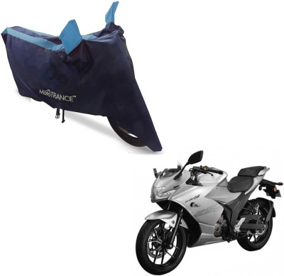 MOTOTRANCE Two Wheeler Cover for Suzuki(Gixxer 250, Blue, Blue)