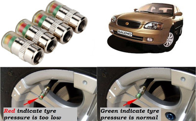 Auto Kite Brass, Stainless Steel Tyre Valve Cap for Car, Bike(Cylinder)