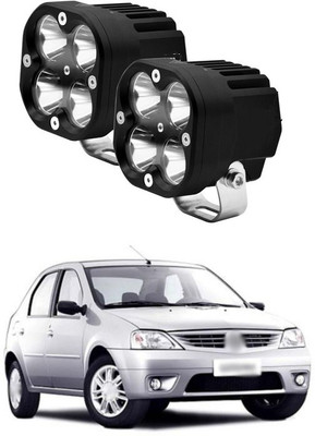 PECUNIA CREE 4LED 40W Work Light Spot Lamp Car OffRoad 4X4 Driving LED BAR Fog Lamp ATV UTV Q213 Headlight Car, Motorbike LED for Mahindra (12 V, 80 W)(Logan, Pack of 2)