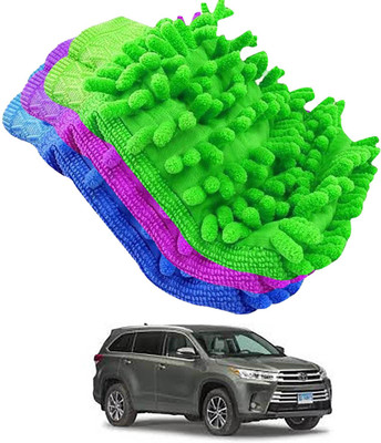 aksmit Microfiber Vehicle Washing  Hand Glove(Pack Of 3)