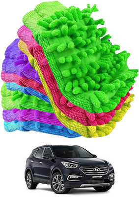 aksmit Microfiber Vehicle Washing  Hand Glove(Pack Of 9)