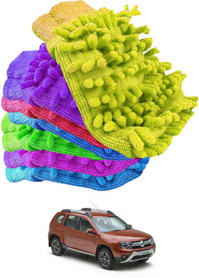 Rhtdm Microfiber Vehicle Washing  Hand Glove(Pack Of 7)