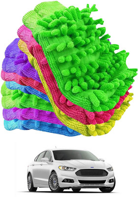 aksmit Microfiber Vehicle Washing  Hand Glove(Pack Of 9)