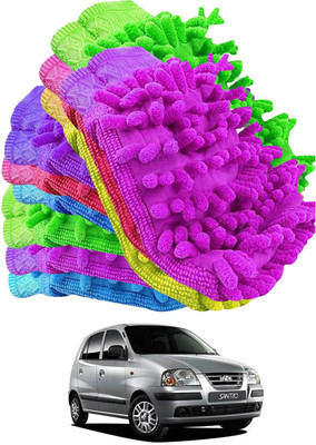 aksmit Microfiber Vehicle Washing  Hand Glove(Pack Of 10)