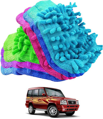 aksmit Microfiber Vehicle Washing  Hand Glove(Pack Of 6)