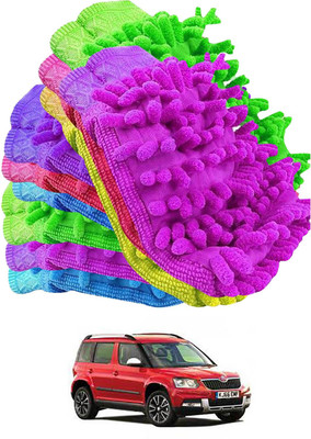 aksmit Microfiber Vehicle Washing  Hand Glove(Pack Of 10)