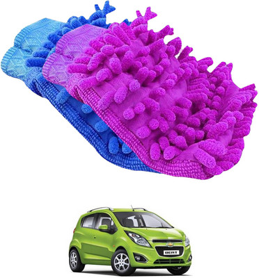 aksmit Microfiber Vehicle Washing  Hand Glove(Pack Of 2)