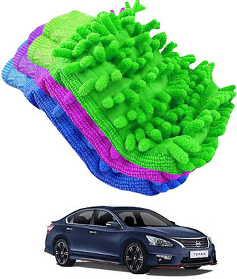 aksmit Microfiber Vehicle Washing  Hand Glove(Pack Of 3)