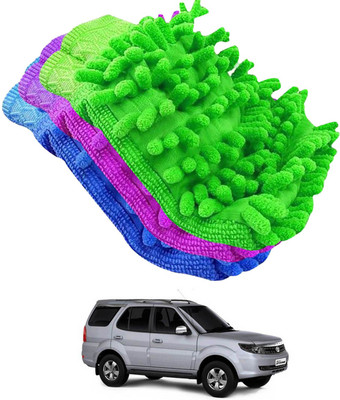 aksmit Microfiber Vehicle Washing  Hand Glove(Pack Of 3)