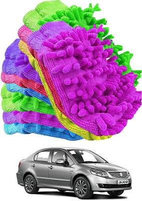aksmit Microfiber Vehicle Washing  Hand Glove(Pack Of 10)