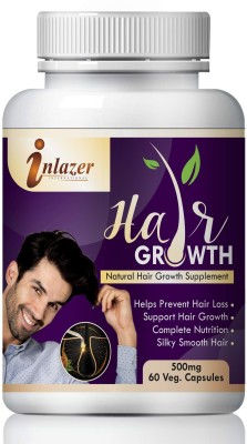 inlazer Hair Growth Natural Pills Supports To Hair Growth Hydrates & Nourishes Scalp