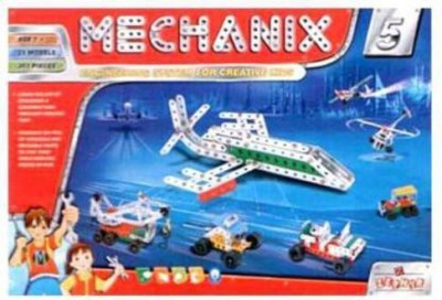 Kmc kidoz Mechanix Metal 5 Building Set 25 model to construct(Multicolor)