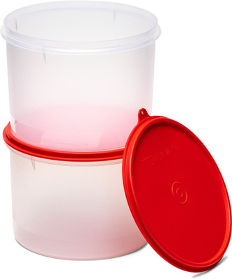 TUPPERWARE Plastic Grocery Container  - 2500 ml(Pack of 2, Red)