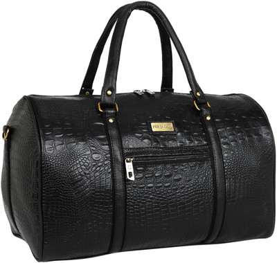 FUR JADEN Textured Leatherette Weekender Stylish and Spacious Duffle Bag for Travel Duffel Without Wheels