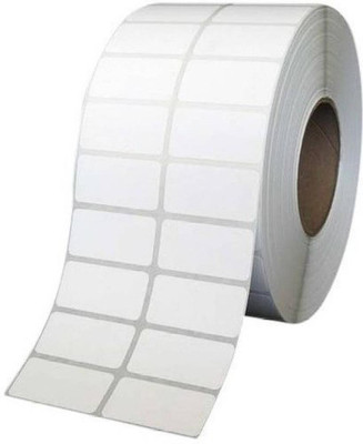 youlogic 50MMX25MM (1.97inch X0.98inch) Barcode Label Thermal Paper Label Stickers (White) 1ROLL 4000 LABELS set of 1 Roll thermal Paper Label(White)