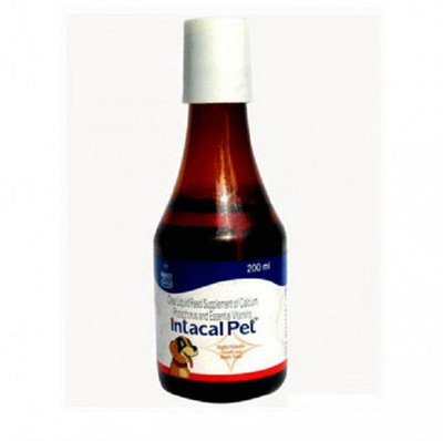Intacal Pet provides nutritional balance for maintaining stronger bones and a healthy skeletal structure. Pet Health Supplements(200 ml)