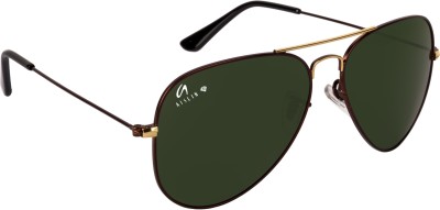 AISLIN Aviator Sunglasses(For Men & Women, Green)